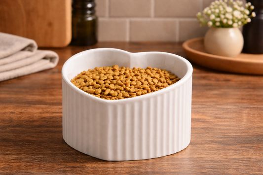 Nivo Napf – Geneigter Keramiknapf für Katzen & kleine Hunde – ergonomisches Design