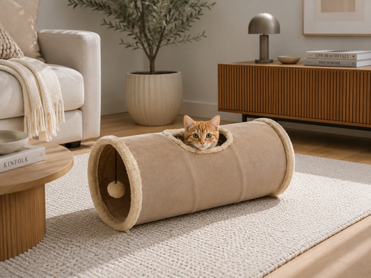 Navo Tunnel – Faltbarer Spieltunnel für Katzen
