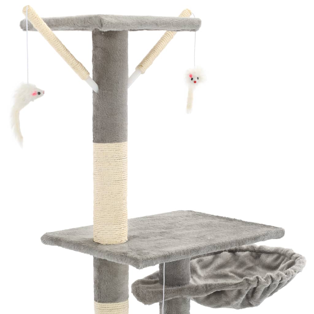 Nivo Baum - Deckenhoher Kratzbaum aus Sisal – mit Liegeflächen & Katzenhöhlen