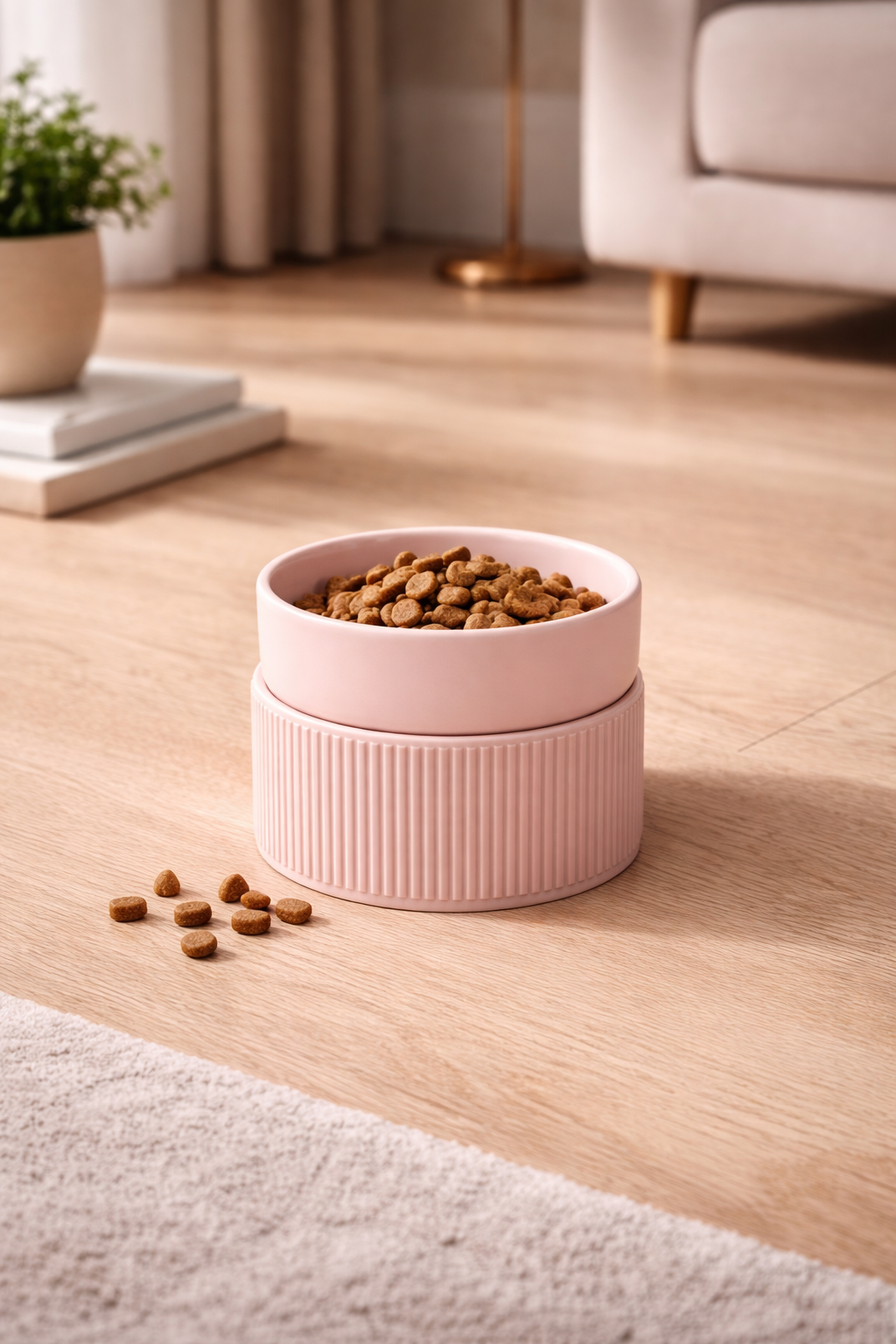 Lumo Napf - Erhöhter Keramiknapf für Katzen – stabil & modern
