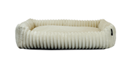 Luno Sofa – Cord-Tiersofa mit weichem Liegekissen