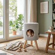 Nola Tierhöhle – 2-in-1 Rückzugsort & Hocker – Cord