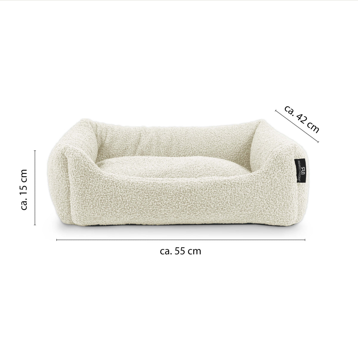 Milo Sofa – Bouclé-Tiersofa für Hunde & Katzen – weich & rutschfest