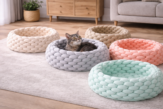 Weno Nest - Geflochtenes Ruhe- und Schlafnest für Katzen & kleine Hunde