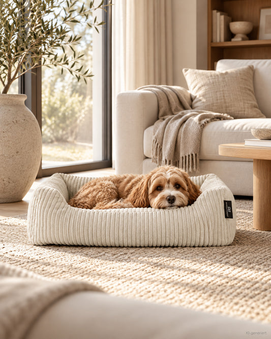 Olea Tierbett – aus Breitcord – Lifestyle-Aufnahme (KI-generiert)