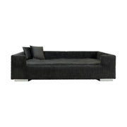 Runa Hundesofa – aus Cord – Farbe: Dunkelgrau – Produktfoto