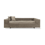 Runa Hundesofa – aus Cord – Farbe: Taupe – Produktfoto