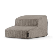 Romi Hundetreppe – 2 Stufen aus Cord – Farbe: Taupe – Produktfoto