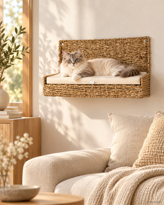 Sela Wandliege – aus Seegras – Lifestyle-Aufnahme (KI-generiert)