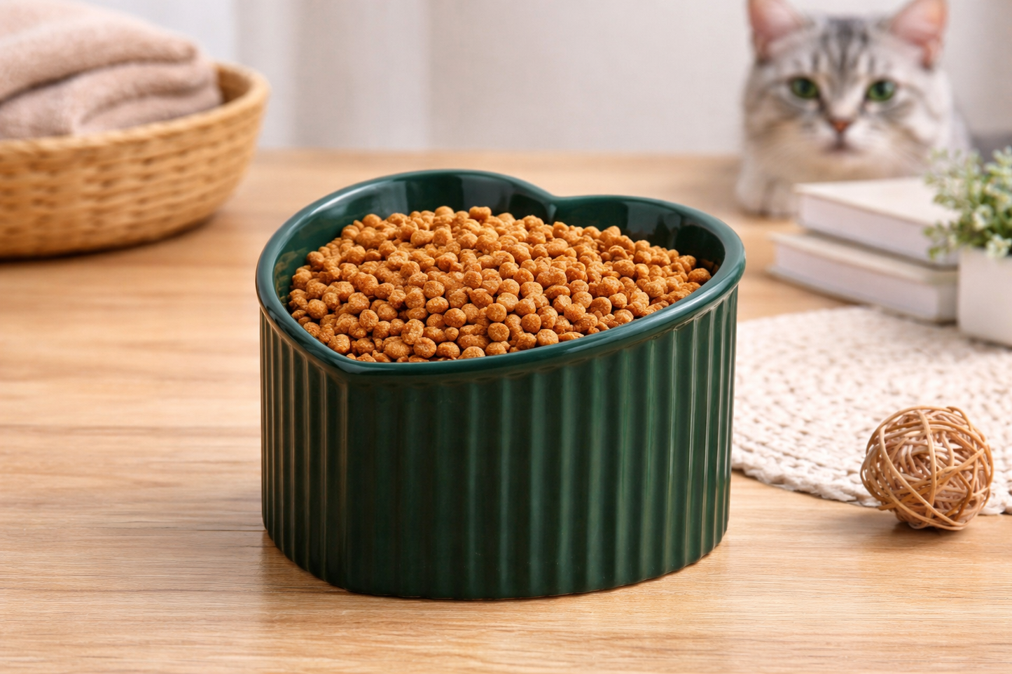 Nivo Napf – Geneigter Keramiknapf für Katzen & kleine Hunde – ergonomisches Design
