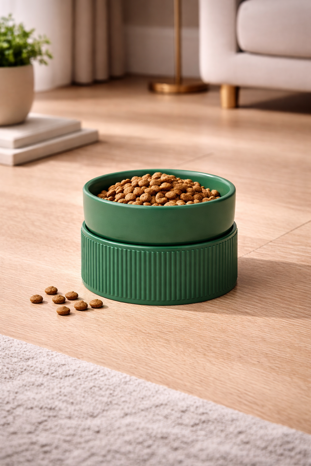Lumo Napf - Erhöhter Keramiknapf für Katzen – stabil & modern