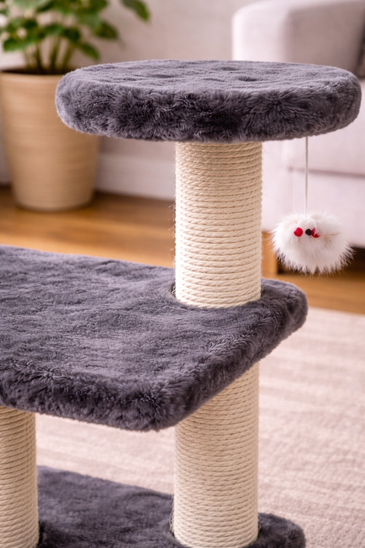 Palo Turm - Kompakter Kratz- und Spielturm für Katzen