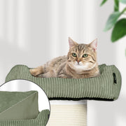 Livo Kratzbaum – mit Cord-Sofa & austauschbarer Sisalmatte
